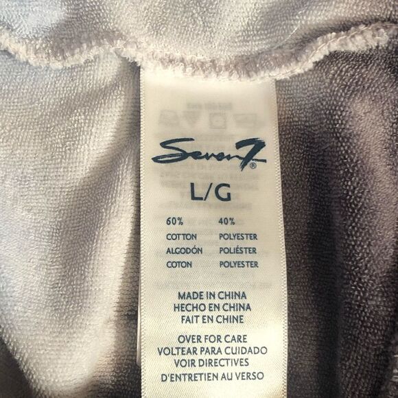 Seven 7 Gray& Blue tie dye thumbhole sweatshirt. Size large. - Picture 7 of 9